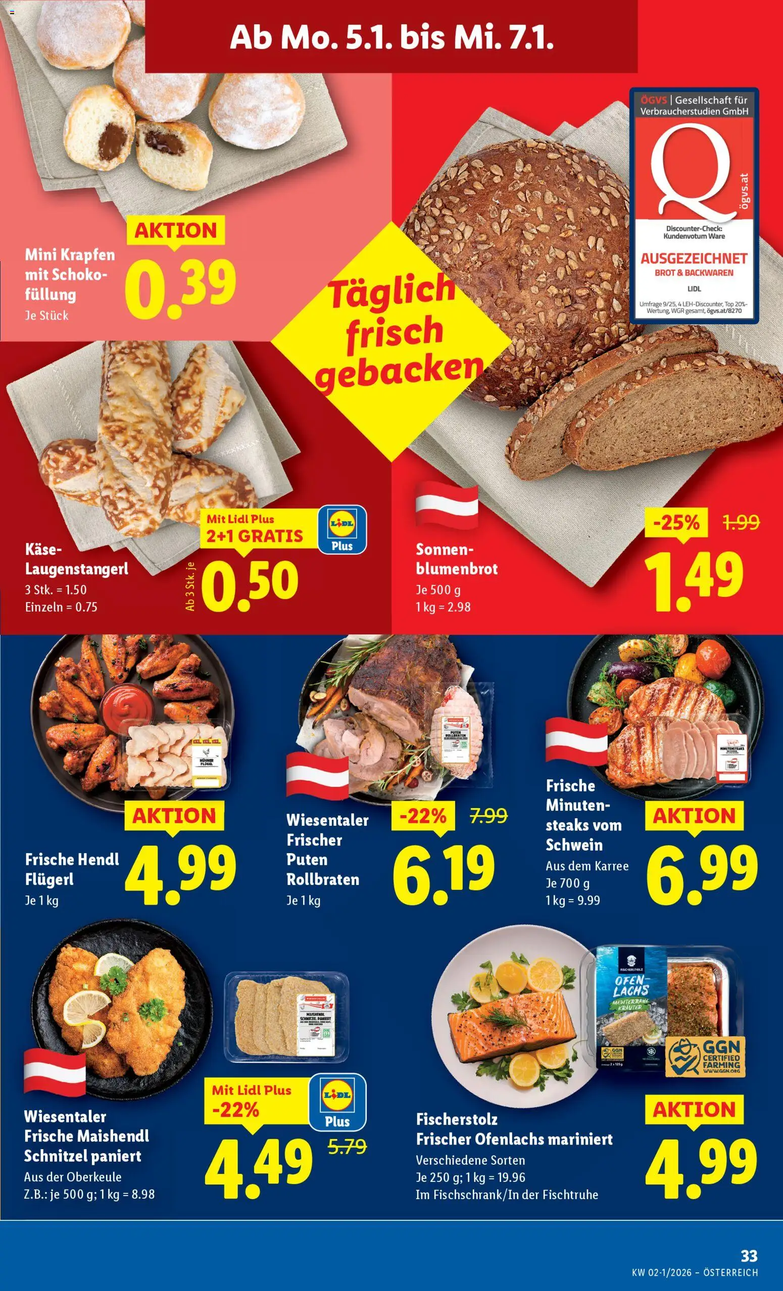 Lidl Flugblatt gültig ab 02.01.2026 | Seite: 35 | Produkte: Ofen, Käse, Brot