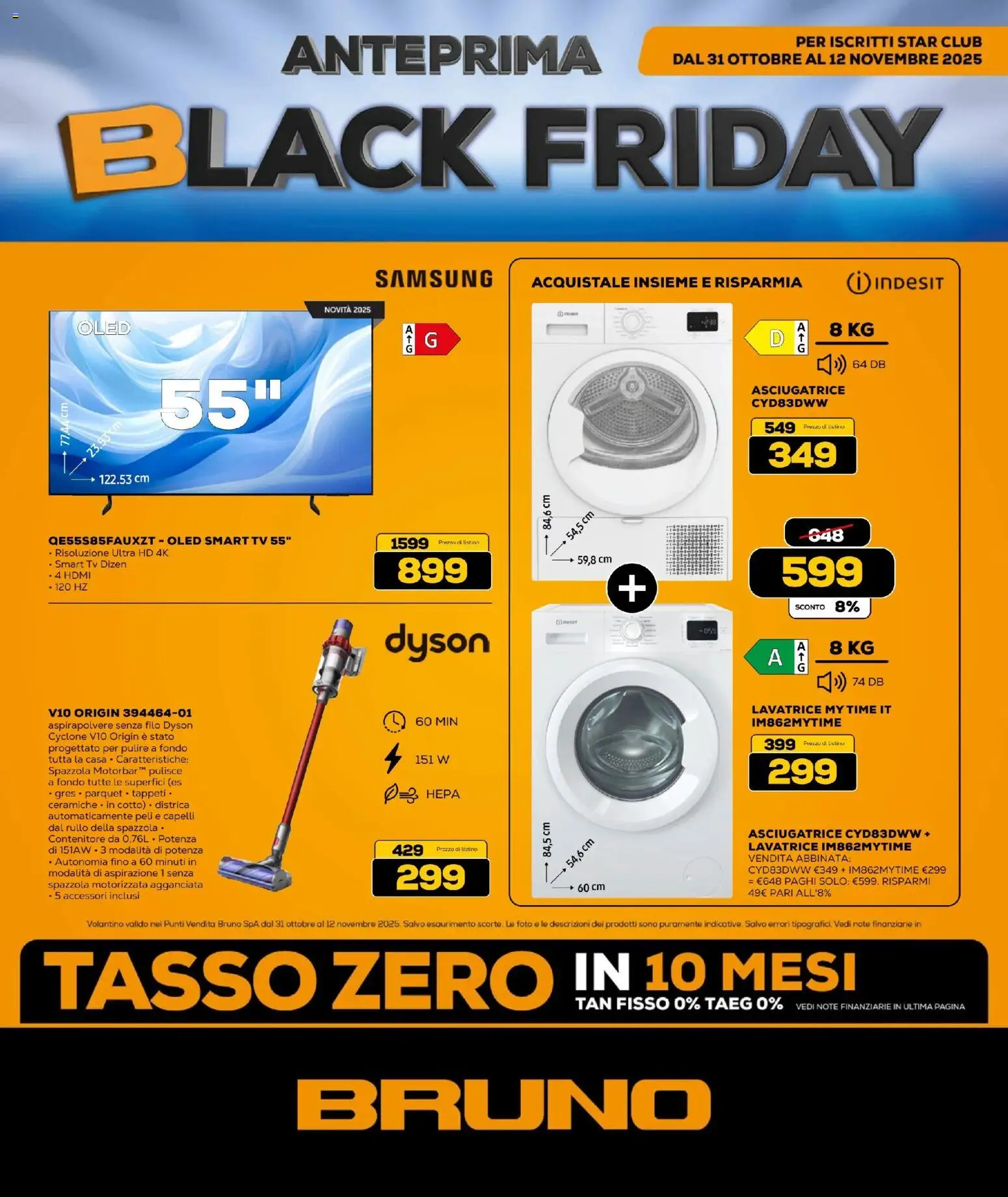 Volantino BRUNO del 31.10.2025 | Pagina: 2 | Prodotti: Spazzola, smart TV, Contenitore, Samsung