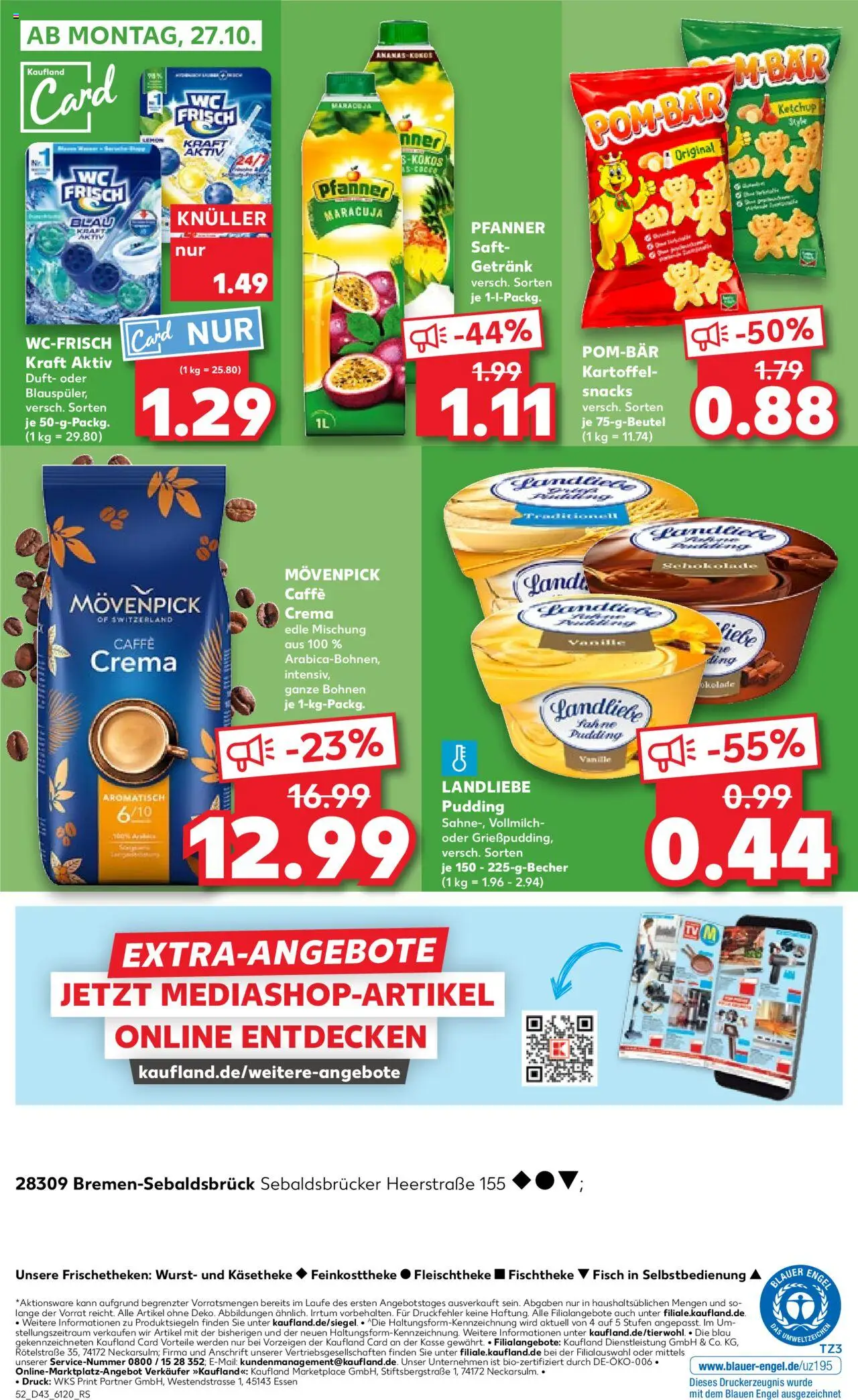 Kaufland prospekt Bremen	 – gültig ab 23.10.2025 | Seite: 52 | Produkte: Ananas, Pudding, Ketchup, TV