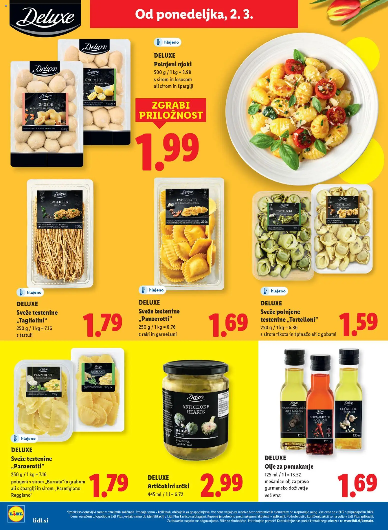 Novi Lidl katalog ponudbe – veljaven od 26.02.2026 | Stran: 46 | Izdelki: Oljčno olje, Njoki, Olje, Testenine