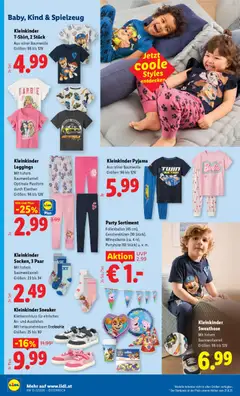 Lidl - Flugblatt ab 26.03.2026 gültig | Seite: 22 | Produkte: Pyjama, Leggings