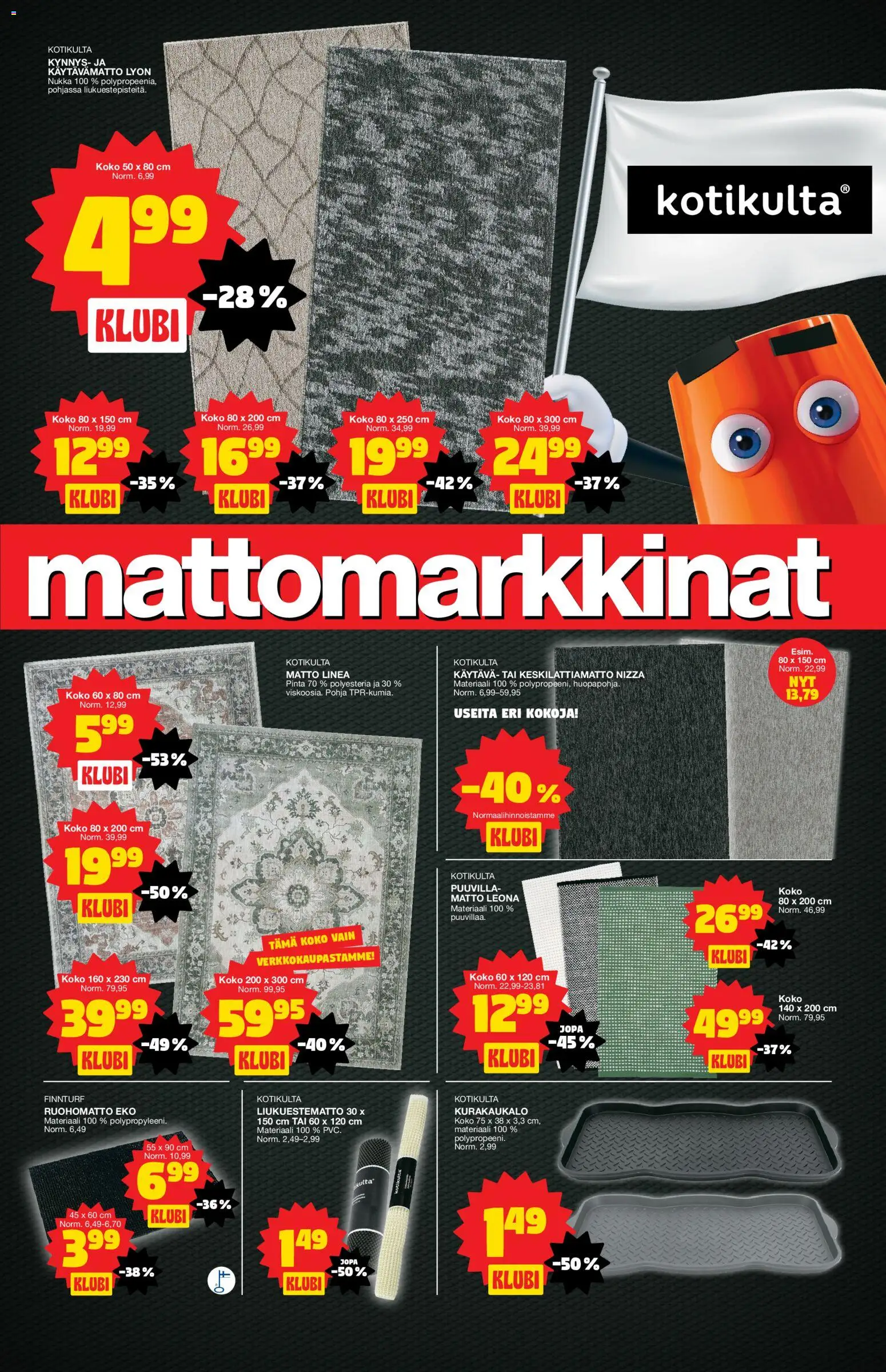 Tokmanni tarjoukset – voimassa 09.03.2026 alkaen | Sivu: 11 | Tuotteet: Matto