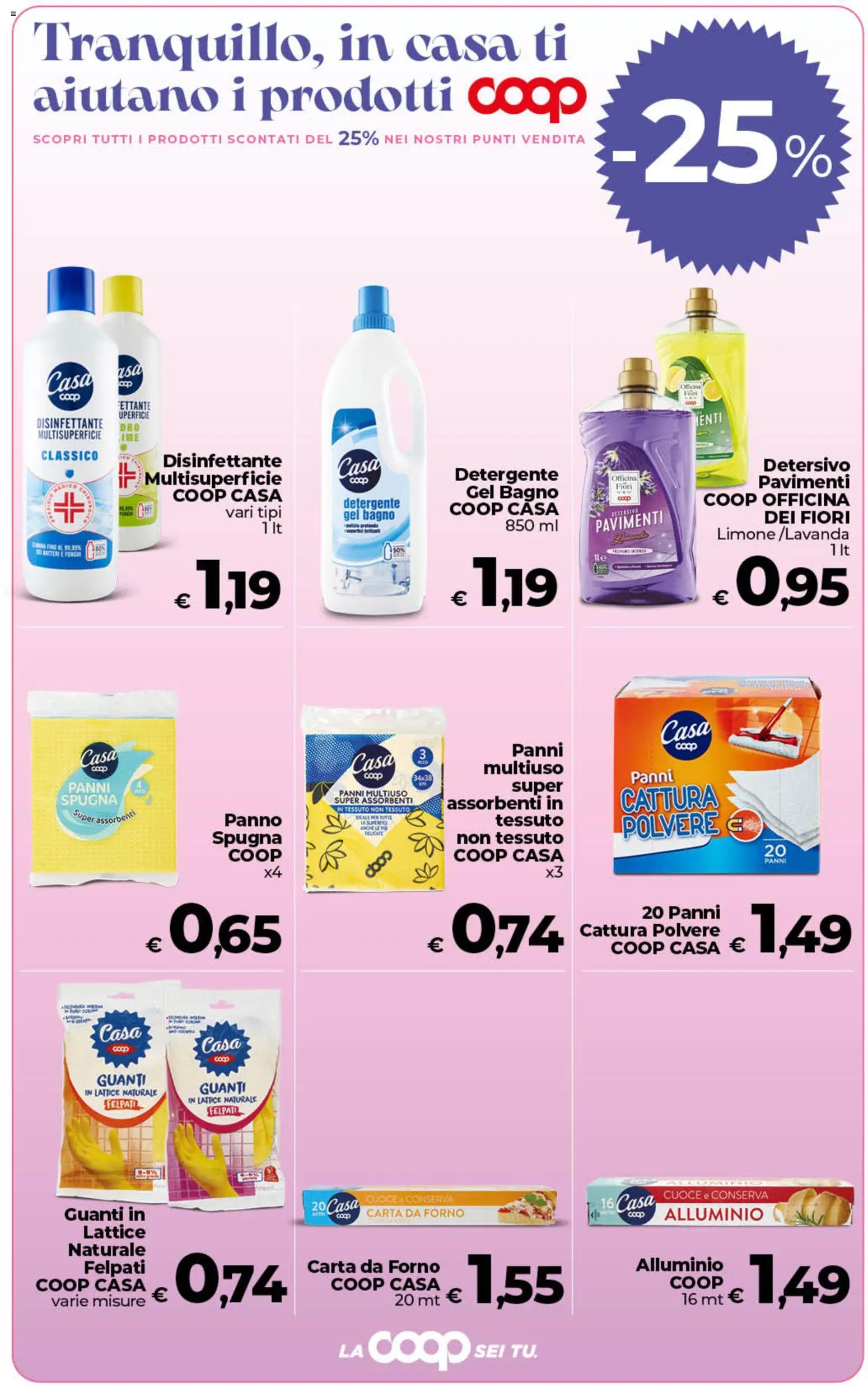 Volantino COOP del 07.04.2026 | Pagina: 8 | Prodotti: Spugna, Detergente, Forno, Alluminio