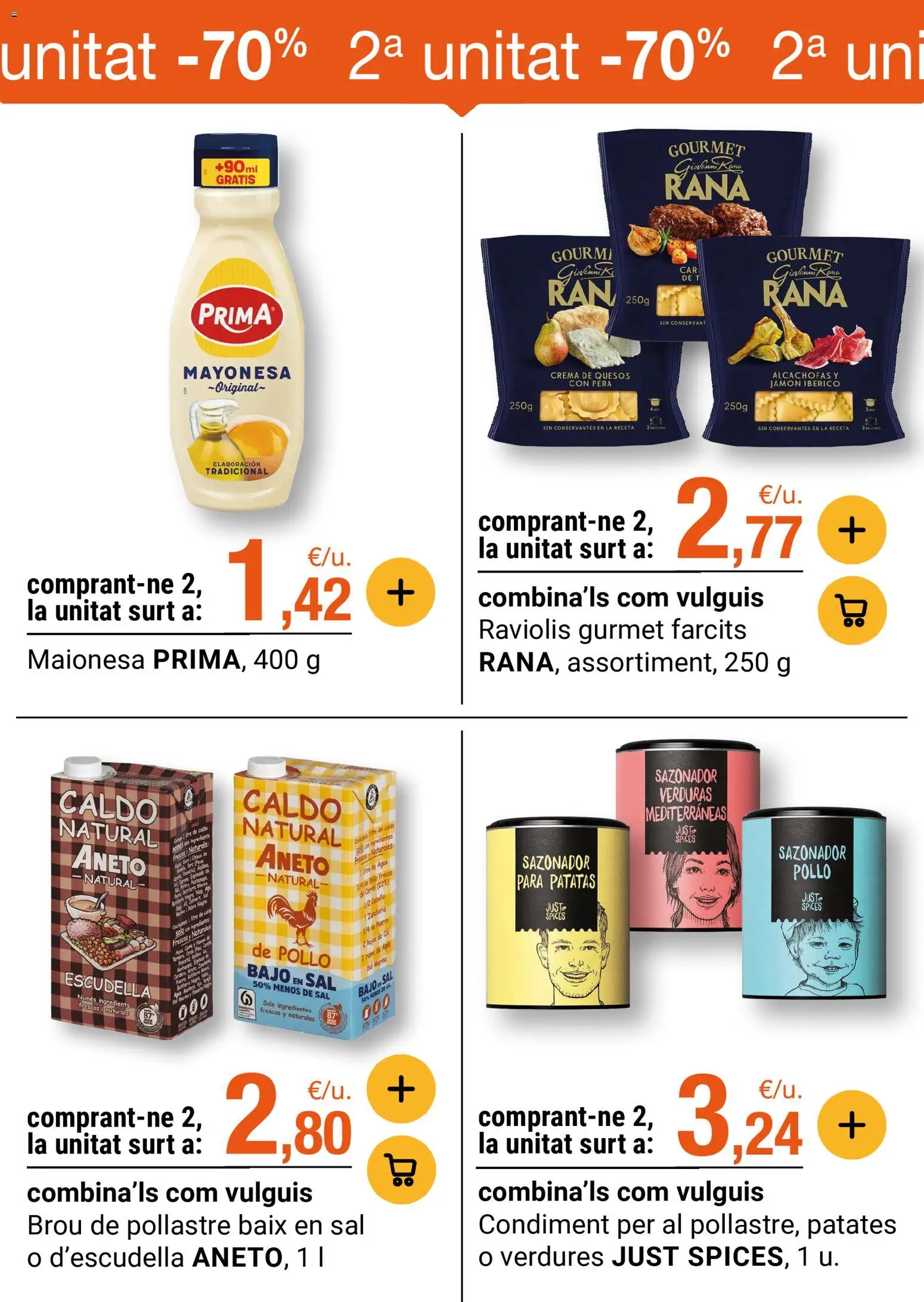 Bonpreu folleto │ válido desde el 17.02.2026 | Página: 8 | Productos: Κρεμάστρα, Jamón, Sazonador, Οθόνη προβολής