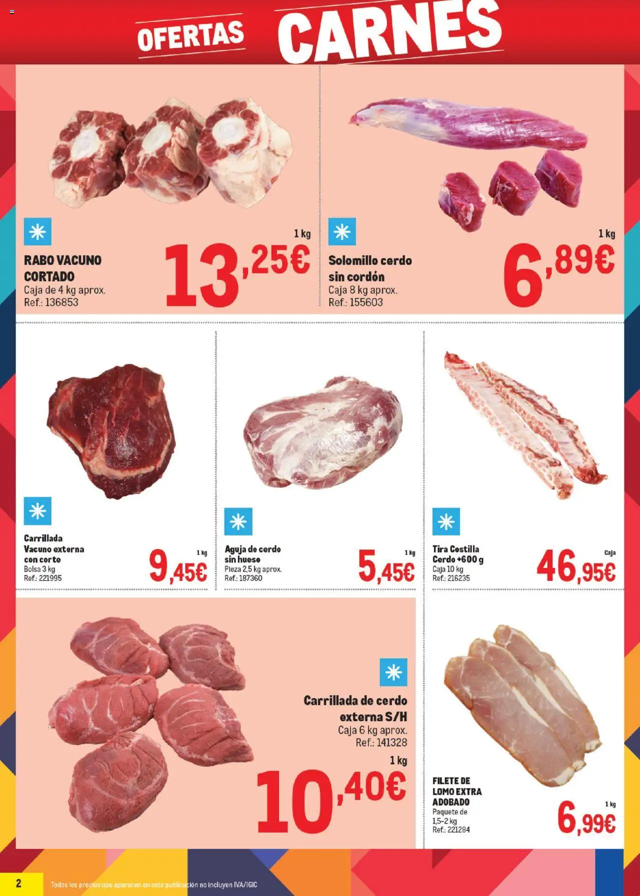 Makro - Precios Norte │ válido desde el 06.10.2025 | Página: 2 | Productos: Cerdo, Bolsa, Filete, Caja