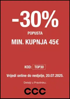 Katalog CCC - Pregled kataloga iz trgovine CCC, vrijedi od 11.07.2025