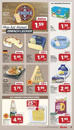 Famila Nordwest Wochenangebote ab 23.02.2026 gültig | Seite: 9 | Produkte: Feta, Käse, Frischkase