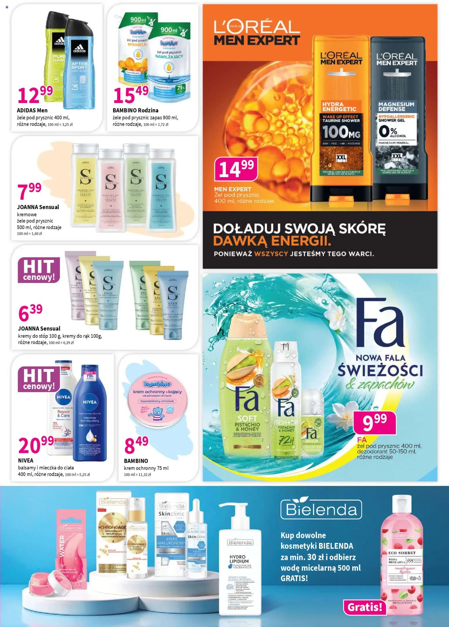 Drogerie Polskie gazetka od 10.04.2026 | Strona: 5 | Produkty: Body, Woda micelarna, Dezodorant, Woda