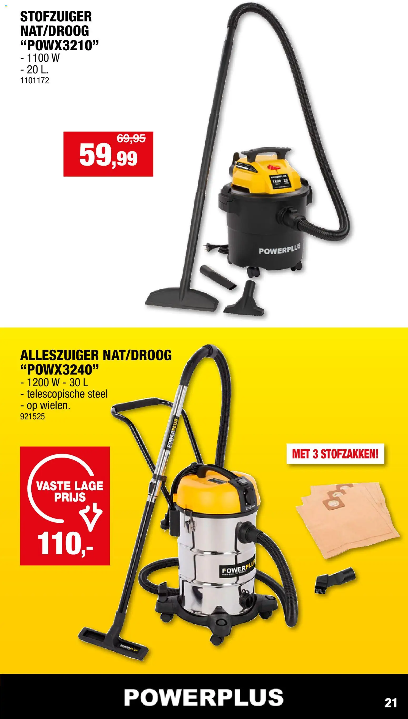 {H1} | Pagina: 21 | Producten: Stofzuiger