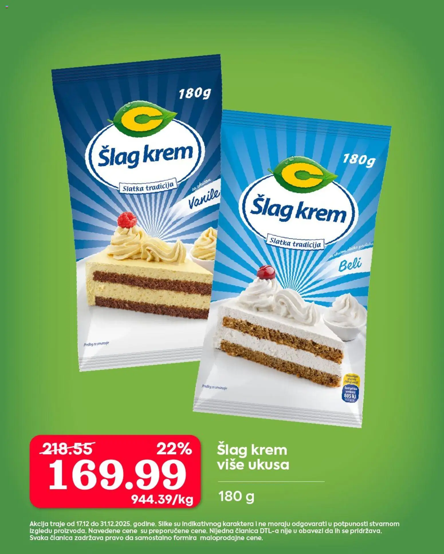 Senta Promet katalog - važi od 17.12.2025 | Strana: 24 | Proizvode: Šlag, So, Šlag krem