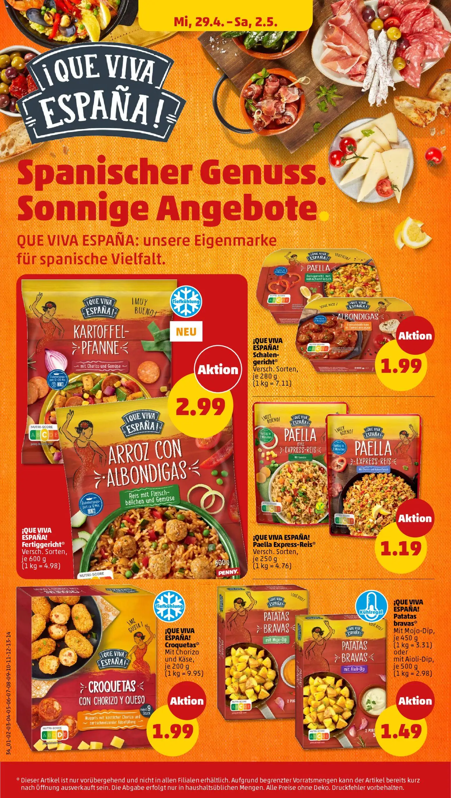 Penny Prospekt 	 – gültig ab 27.04.2026 | Seite: 38 | Produkte: Gemüse, Reis, Fleisch