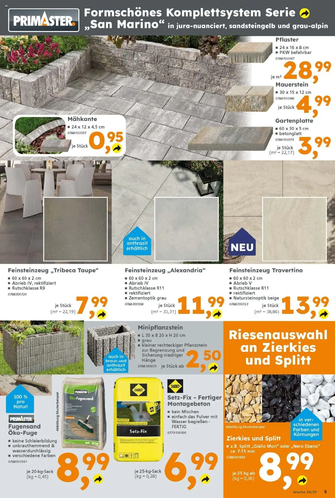 Globus Baumarkt prospekt Sankt Wendel	 – gültig ab 13.07.2025 | Seite: 9 | Produkte: Wasser