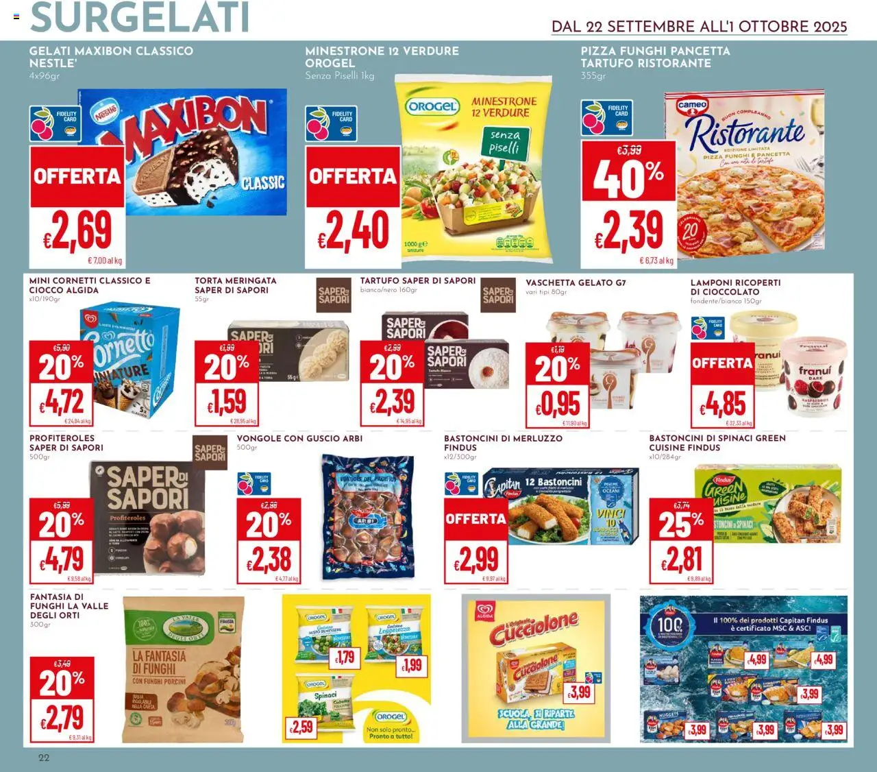 Volantino Pan del 22.09.2025 | Pagina: 22 | Prodotti: Tartufo, Lamponi, Pancetta, Nuggets