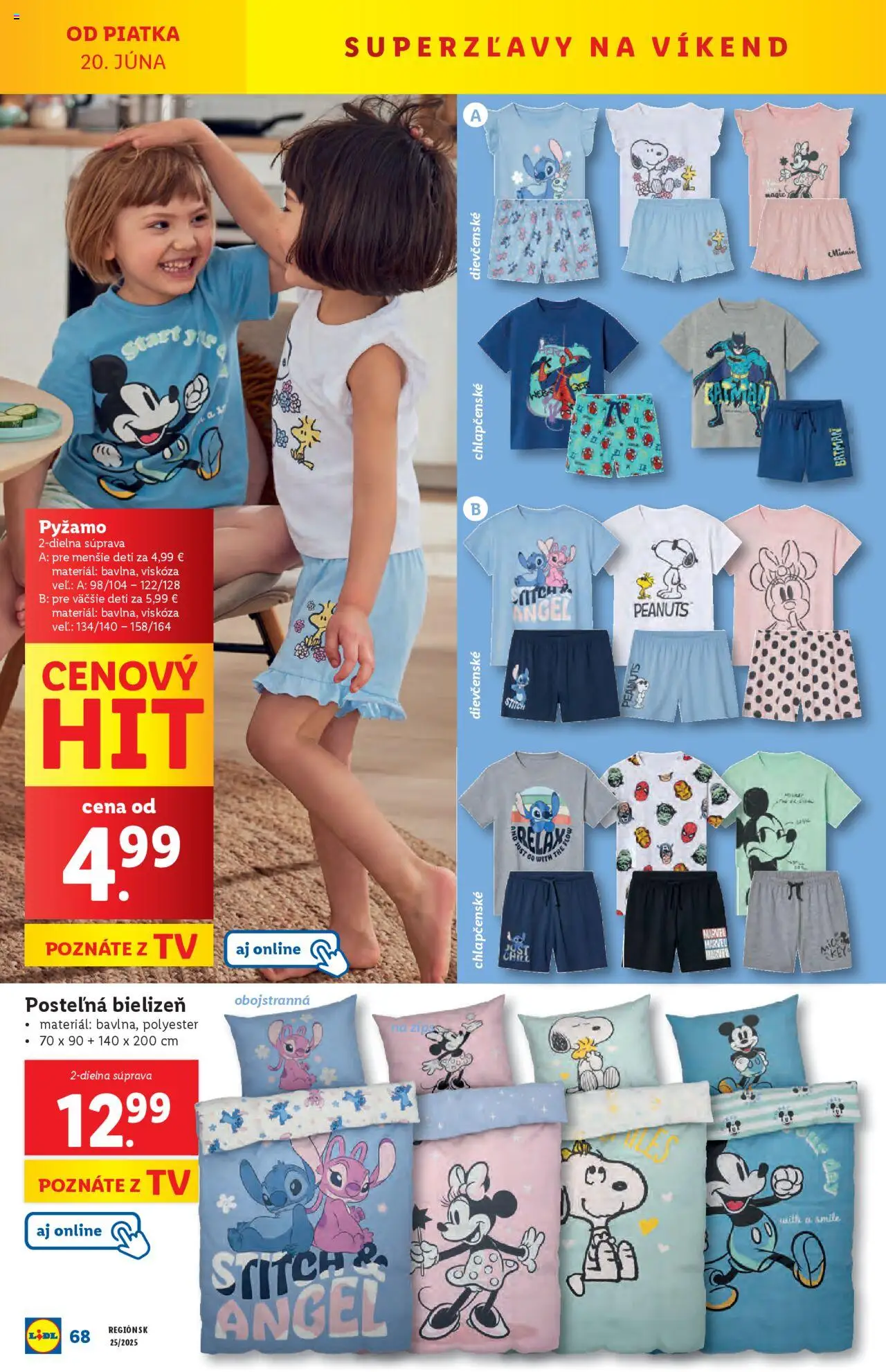 Lidl leták │ platný od 16.06.2025 | Strana: 92 | Produkty: Tv, Pyžamo