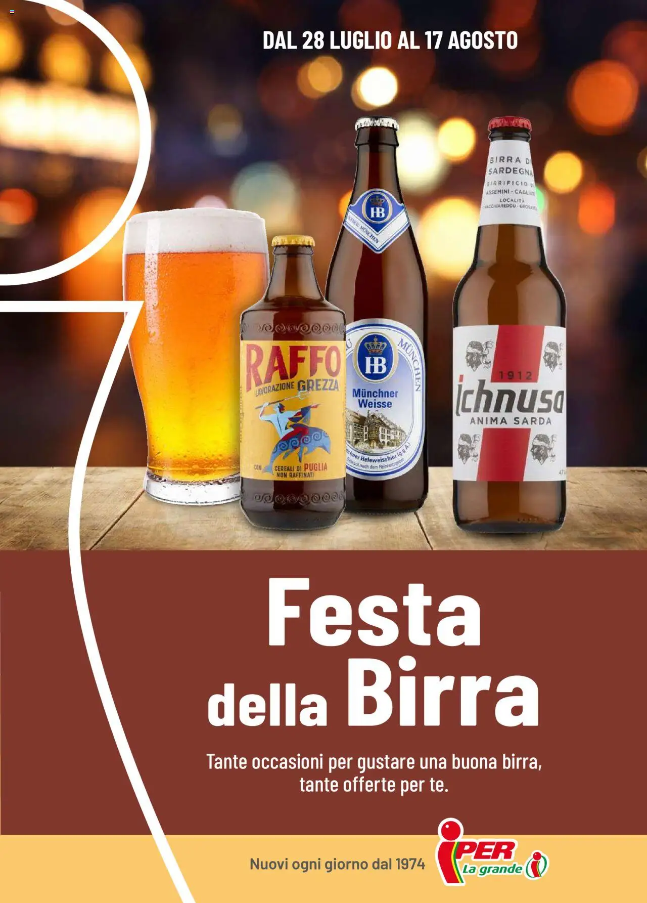 Volantino Iper del 28.07.2025 | Pagina: 1 | Prodotti: Birra, Cereali