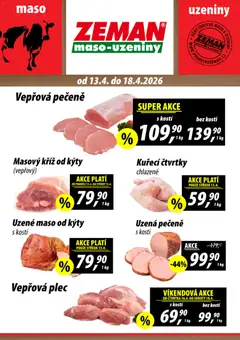 Náhled letáku Prodejny Zeman leták od 13.04.2026