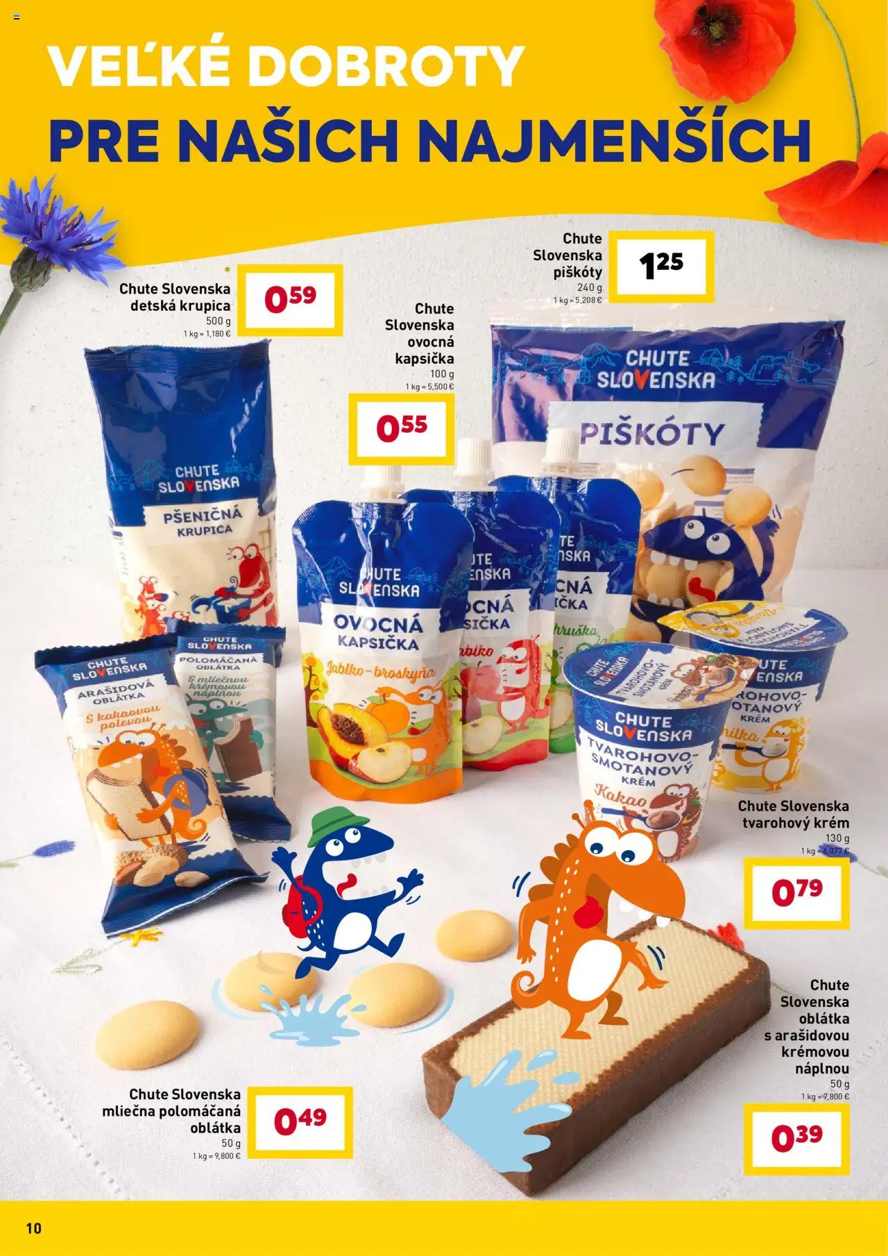 Billa chute Slovenska │ platný od 13.08.2025 | Strana: 10 | Produkty: Krém, Krupica, Kakao