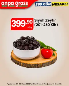 24.04.2026 tarihinden itibaren geçerli olan Anpa Gross kataloğu önizlemesi | Sayfa: 5 | Ürünler: Zeytin