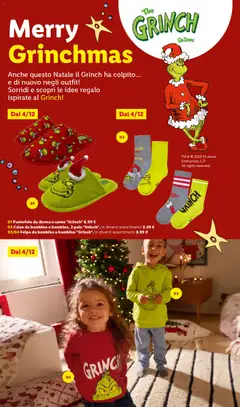 Anteprima del volantino Pantofole da donna e uomo "Grinch", Slippers for women and men with Grinch design. valido a partire dal 24.10.2025 | Pagina: 70