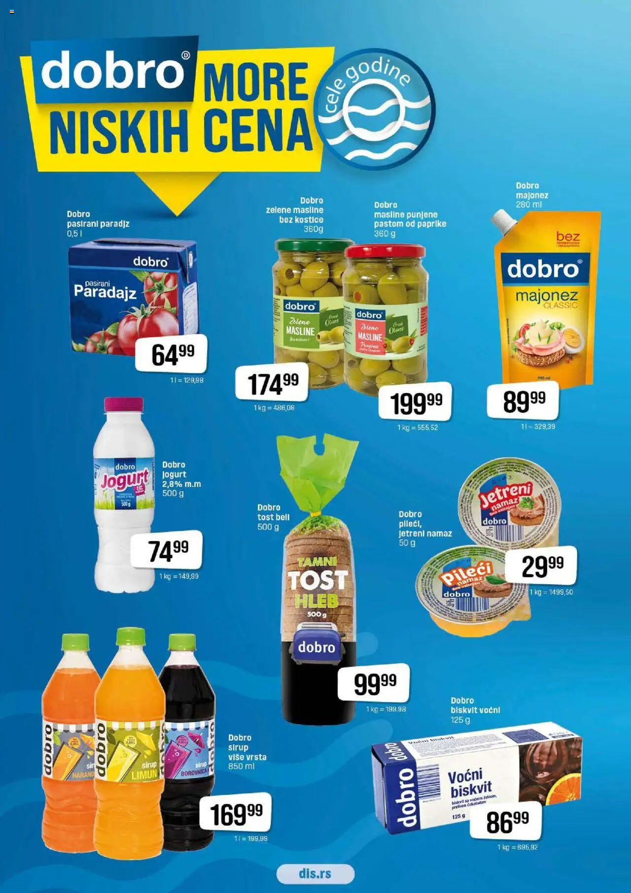 DIS katalog - važi od 28.08.2025 | Strana: 1 | Proizvode: Masline, Pasirani paradajz, Limun, Paradajz