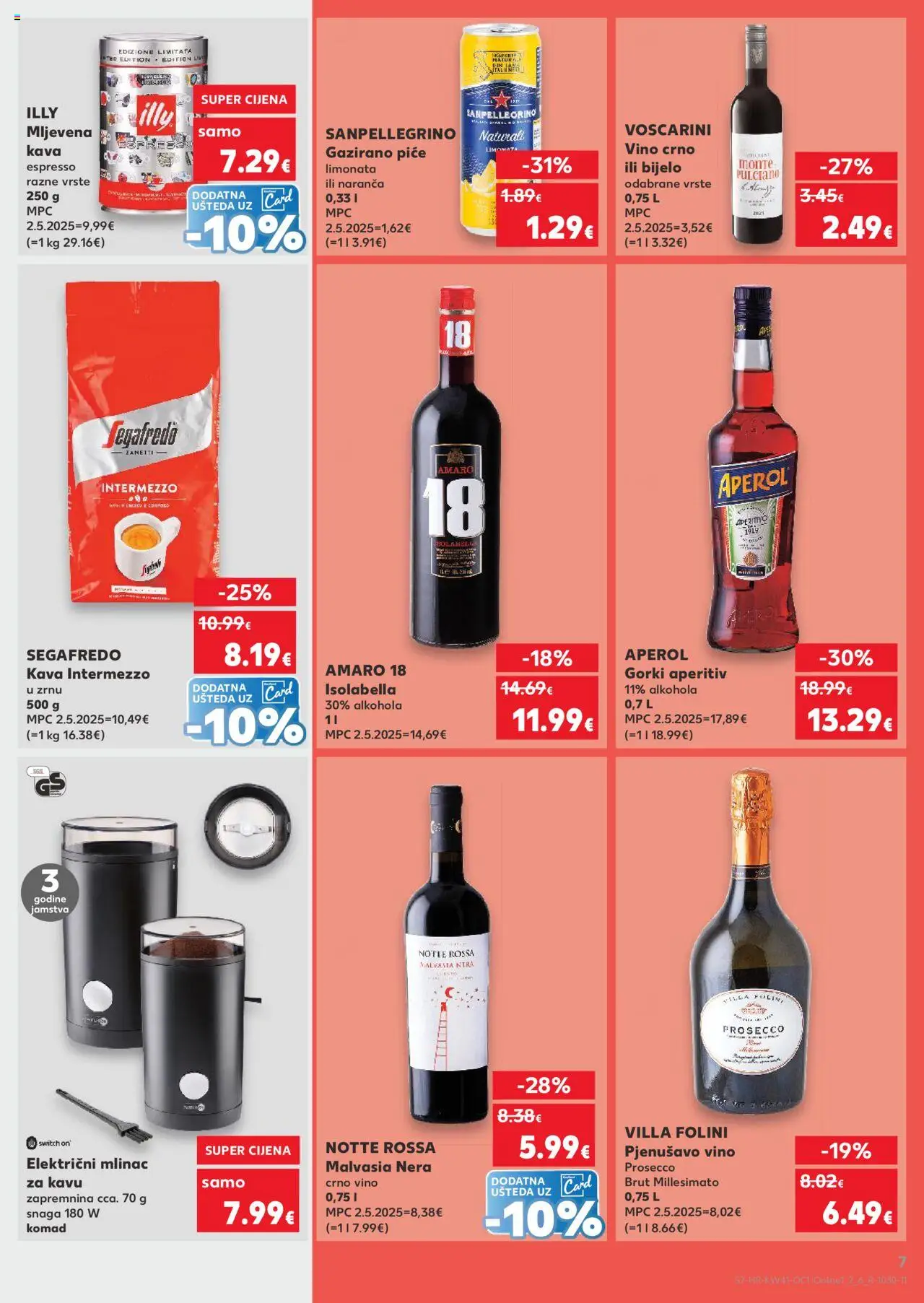 Kaufland katalog | vrijedi od 08.10.2025 | Stranica: 7 | Proizvodi: Mljevena kava, Kava, Vino, Crno vino