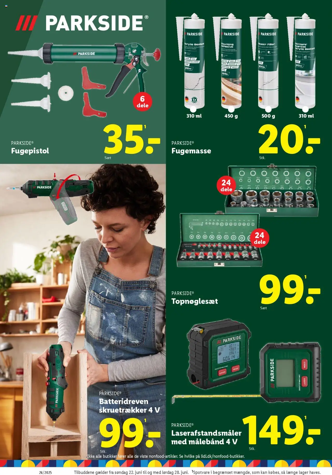 Lidl Tilbudsavis gyldig fra 26.06.2025 | Side: 43 | Produkter: Skruetrækker, Søm