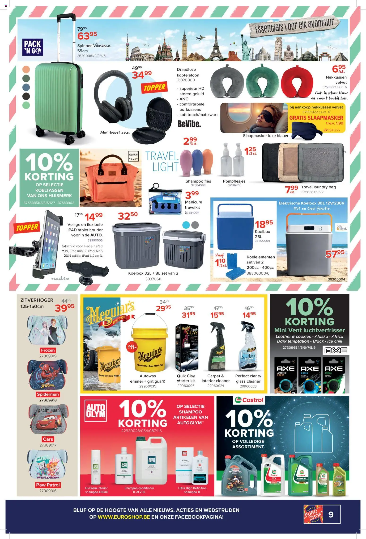 {H1} | Pagina: 9 | Producten: Luchtverfrisser, Geluid, Shampoo, Slaapmasker