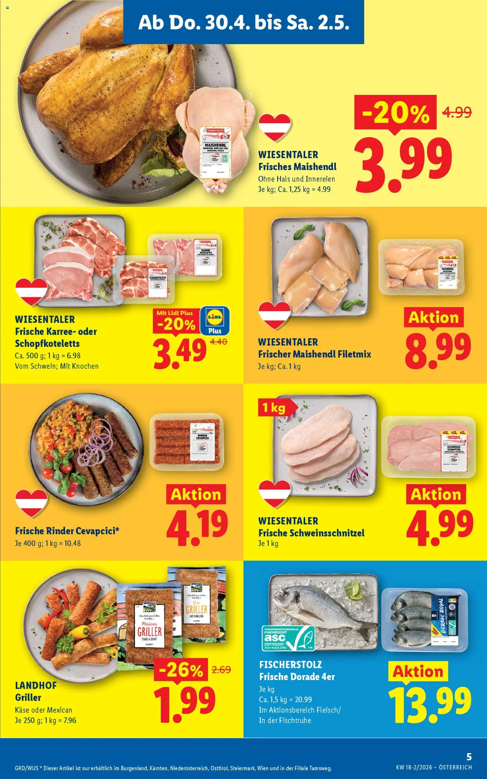 Lidl Flugblatt - Oberpullendorf, Güssing, Oberwart gültig ab 30.04.2026 | Seite: 9 | Produkte: Käse