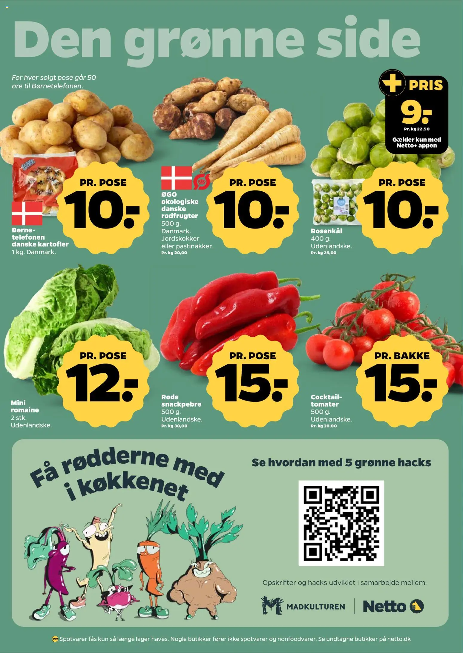 Netto tilbudsavis – gyldig fra 10.01.2026 | Side: 7 | Produkter: Tomater, Jordskokker, Kartofler, Rosenkål