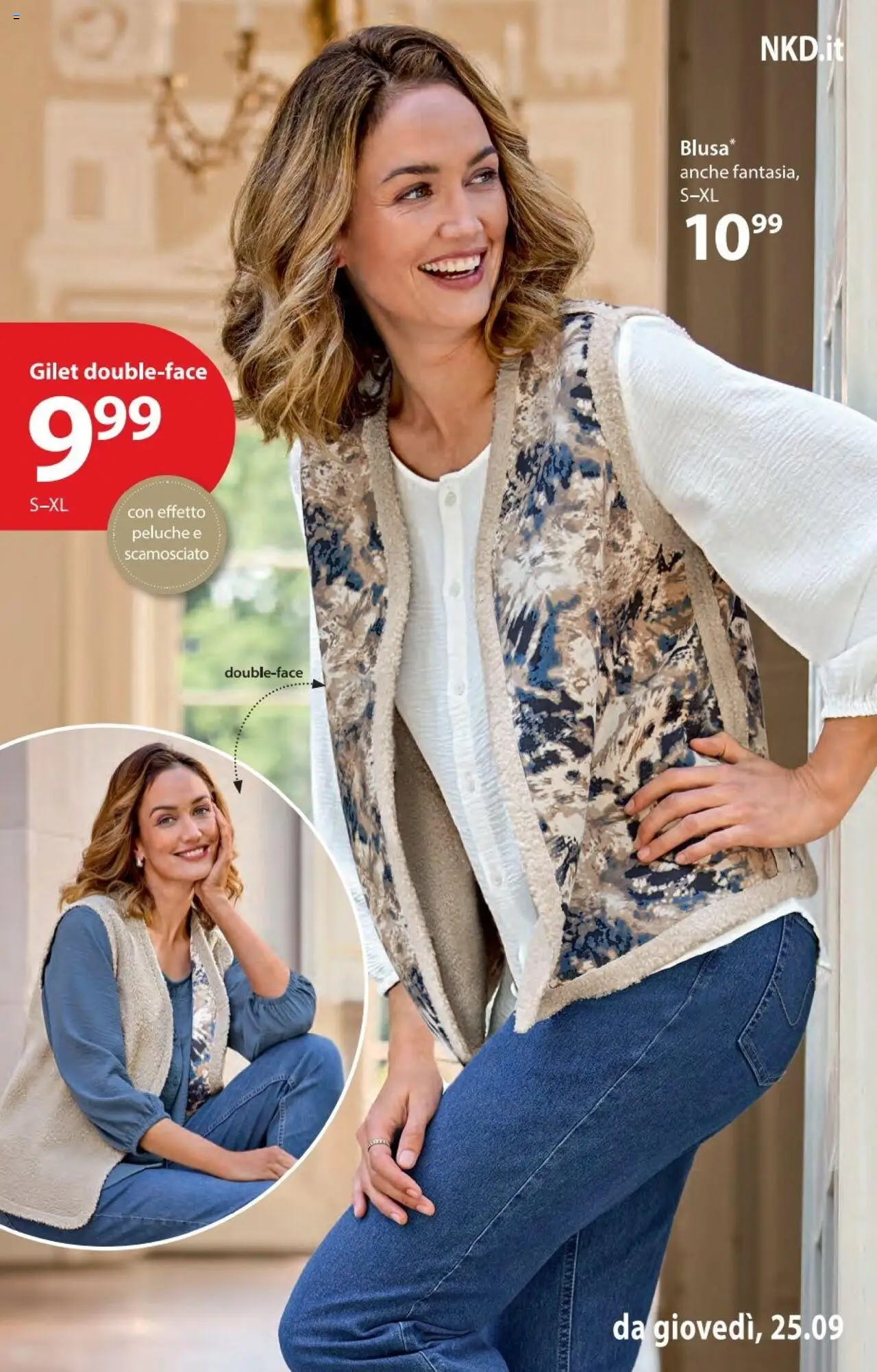 Volantino NKD del 25.09.2025 | Pagina: 5 | Prodotti: Peluche, Gilet