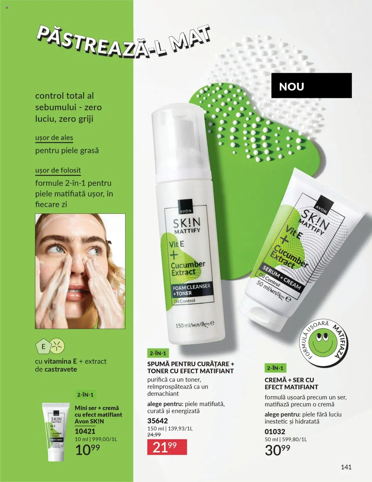 Noul catalog Avon – valabil de la 01.10.2025 | Pagină: 143 | Produse: Serum, Demachiant, Toner, Cremă