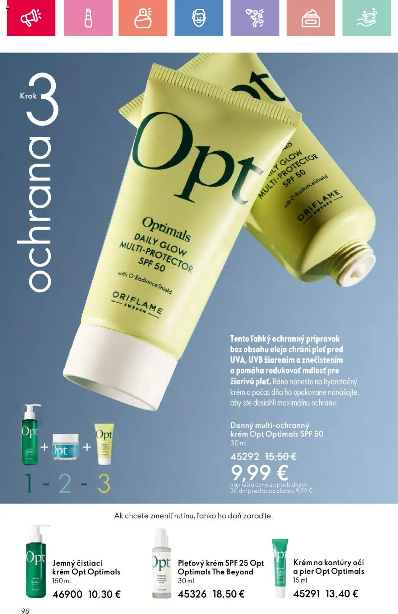 Katalóg Oriflame 9 2025 │ platný od 15.06.2025 | Strana: 98 | Produkty: Krém