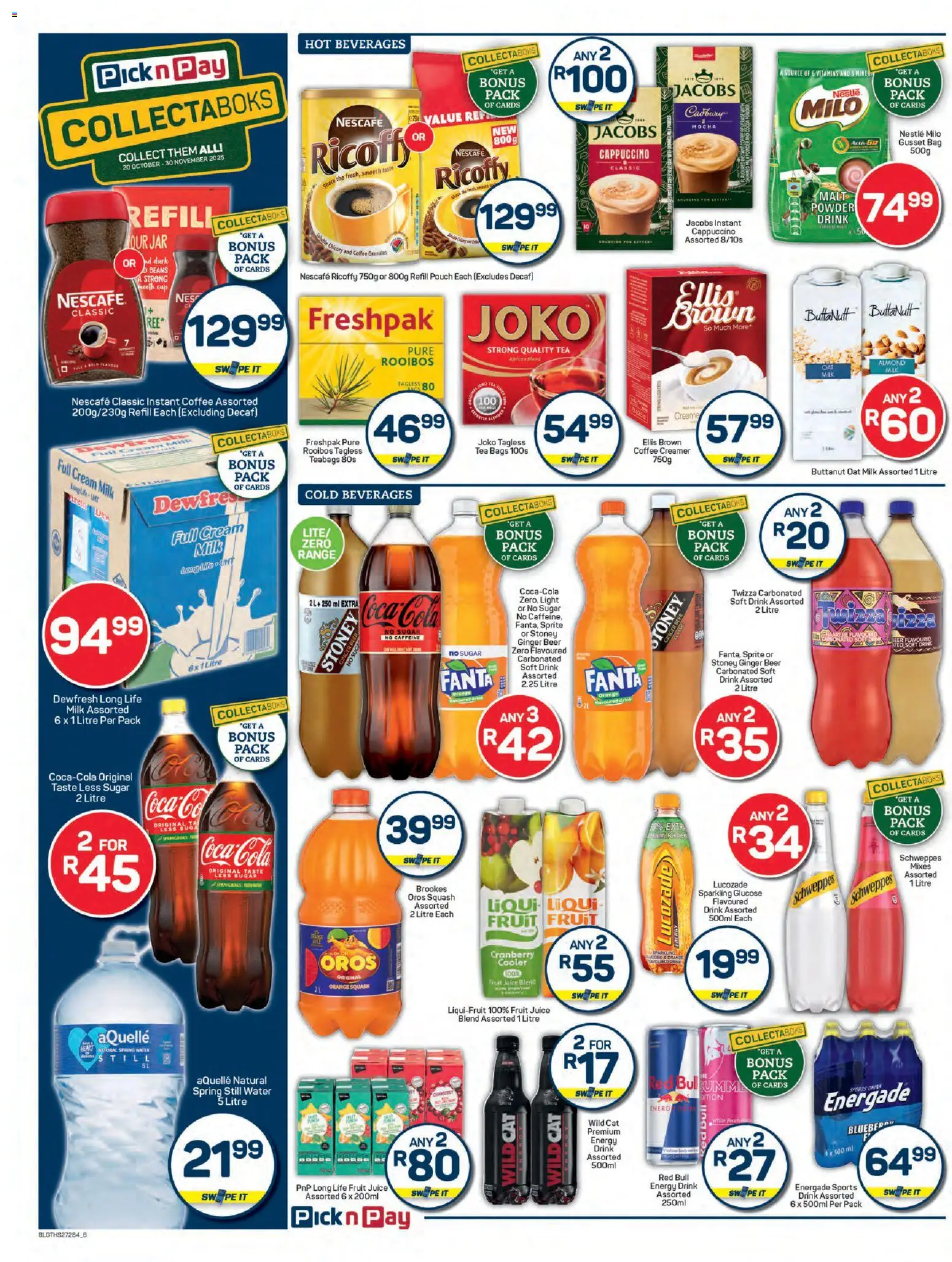 New Pick n Pay catalogue – valid from 23.10.2025 | Page: 6 | Products: Creamer, Fanta, Fruit, Sugar