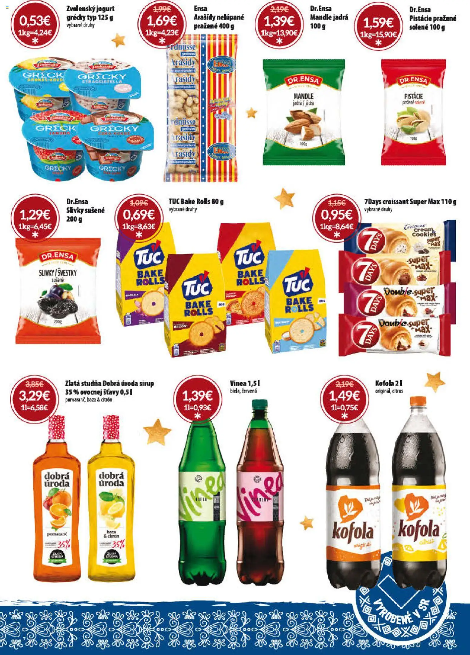 Nové Nitrazdroj akcie – leták je platný od 15.12.2025 | Strana: 7 | Produkty: Kofola, Arašidy, Mandle, Slivky