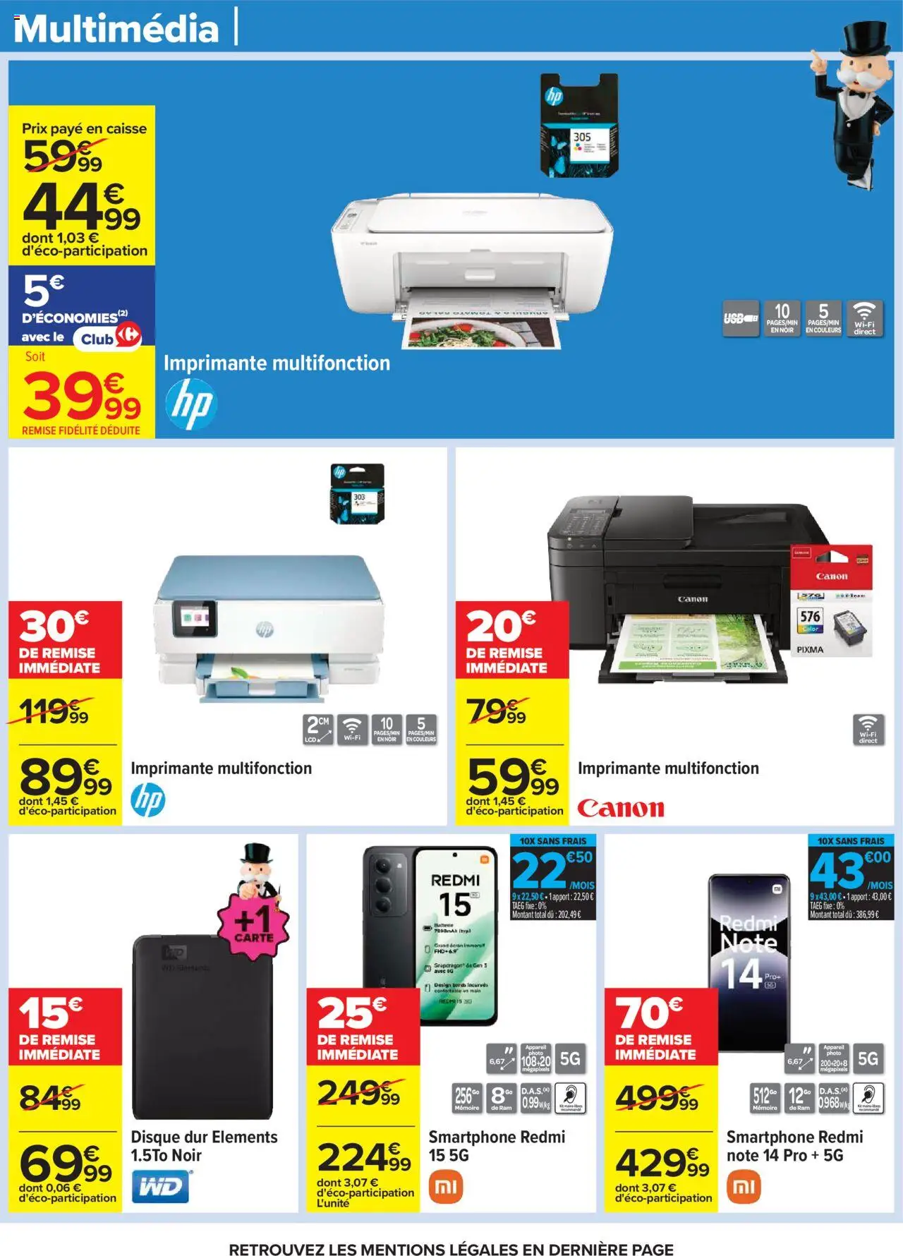  | Page: 90 | Produits: Smartphone, Imprimante, Disque dur, Imprimante multifonction