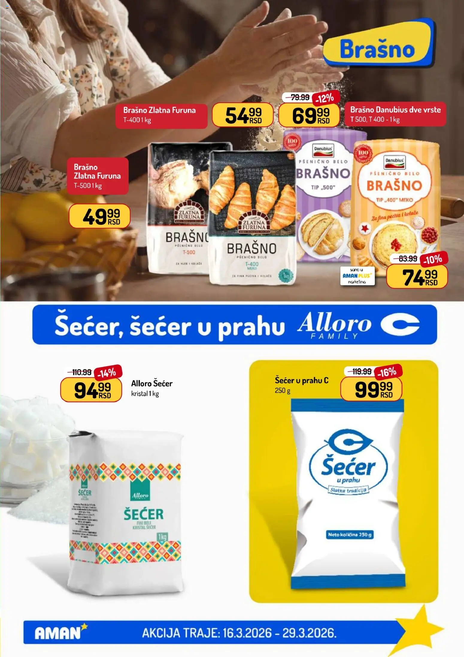 Aman katalog - važi od 16.03.2026 | Strana: 29 | Proizvode: Šećer, Brašno, Šećer u prahu
