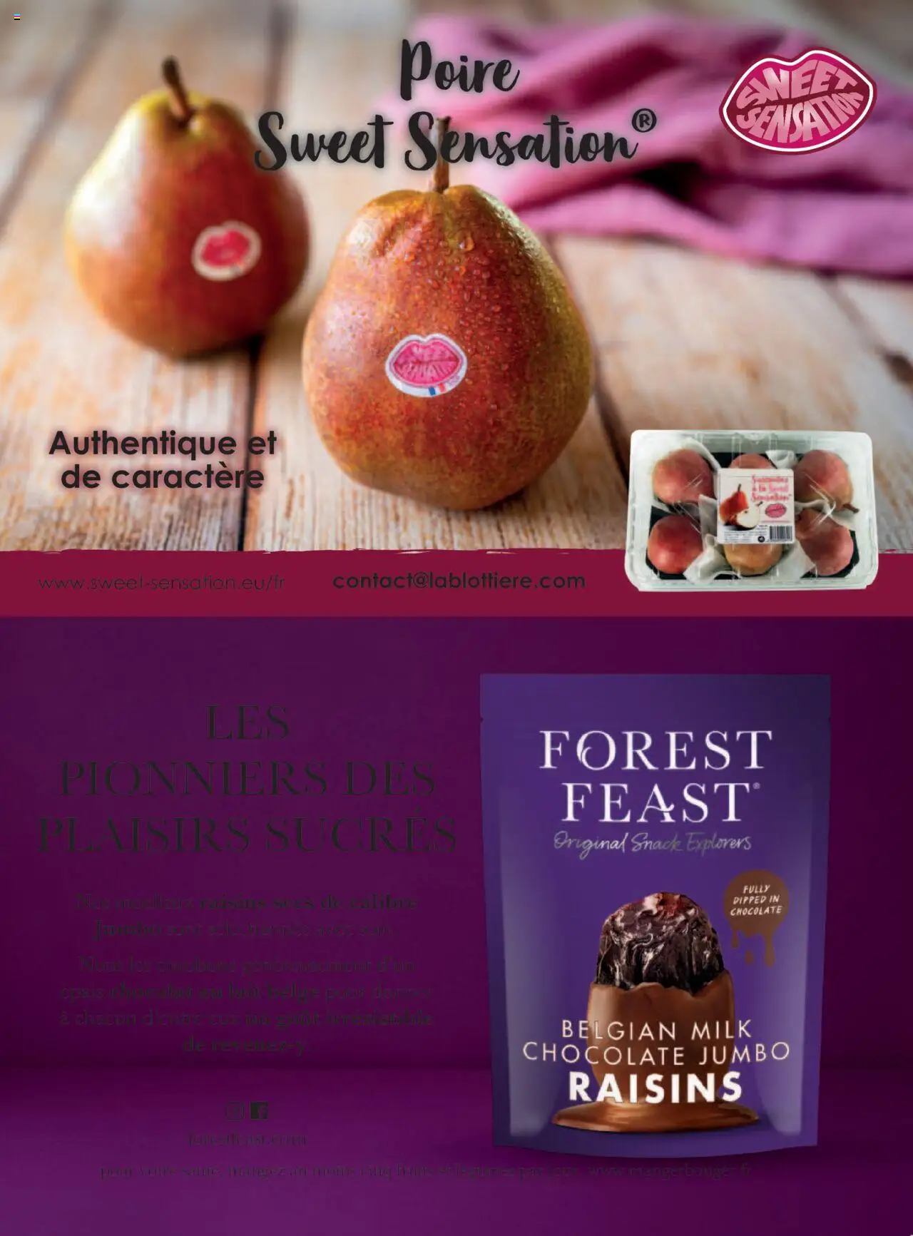  | Page: 106 | Produits: Raisins secs, Poire, Lait, Chocolat
