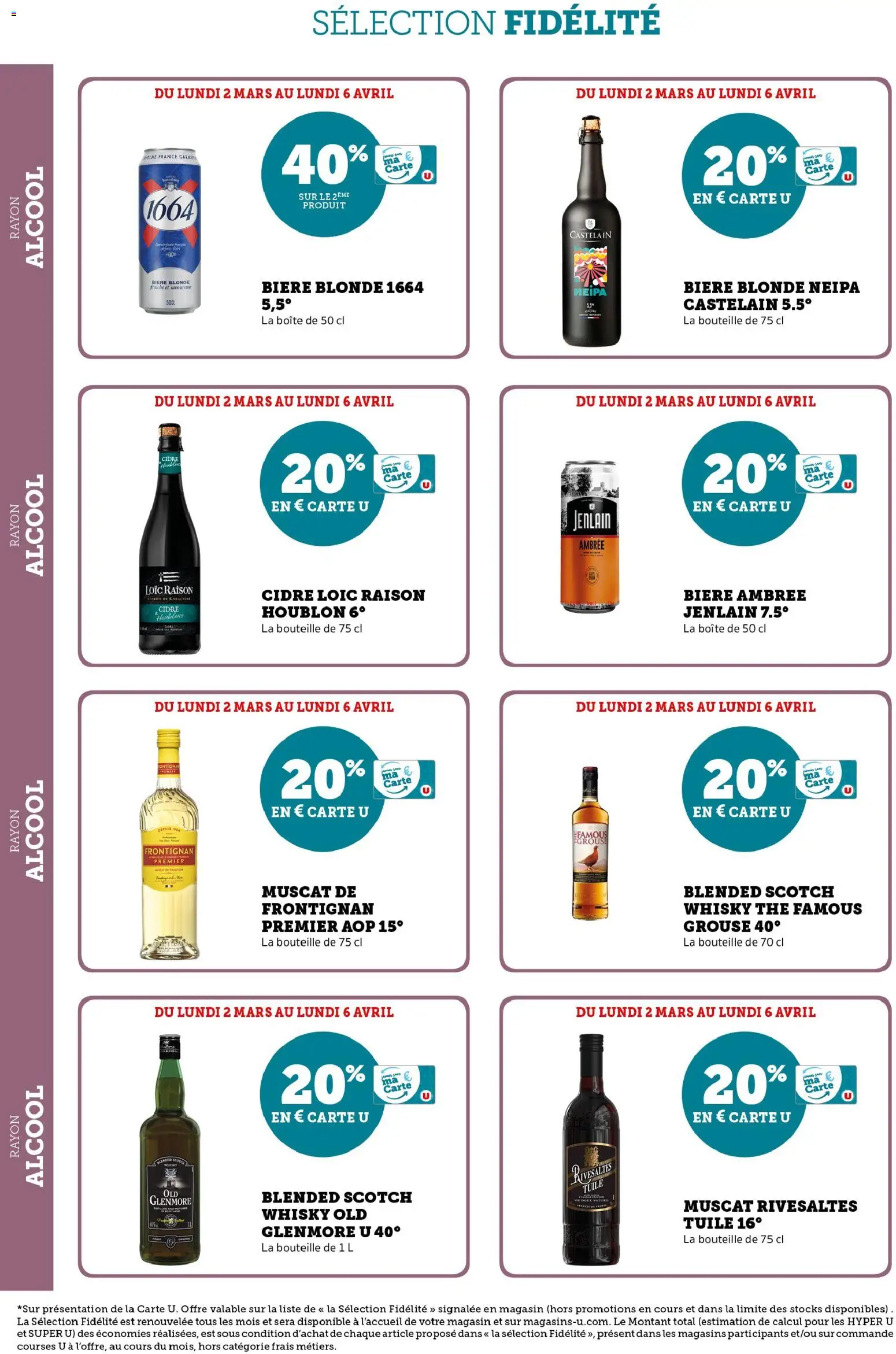 {H1} | Page: 24 | Produits: Biere blonde 1664, Alcool, Tuile, Vin