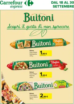 Anteprima del volantino Carrefour Express - Speciale Buitoni catalogo valido a partire dal 18.09.2025
