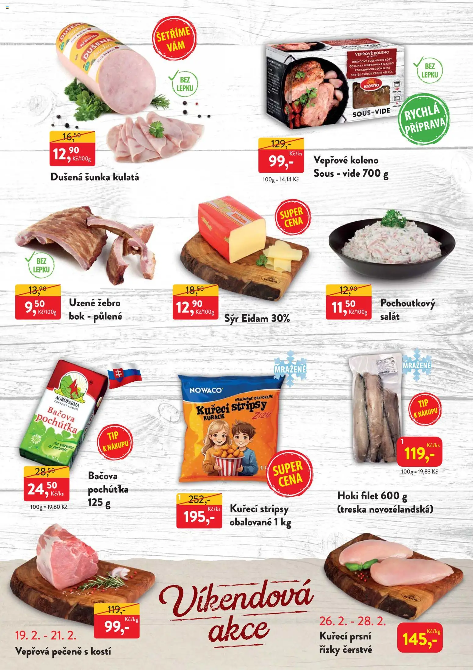 MP Krásno leták od 16.02.2026 | Strana: 4 | Produkty: Sýr, Treska, Sous vide, Kuřecí stripsy