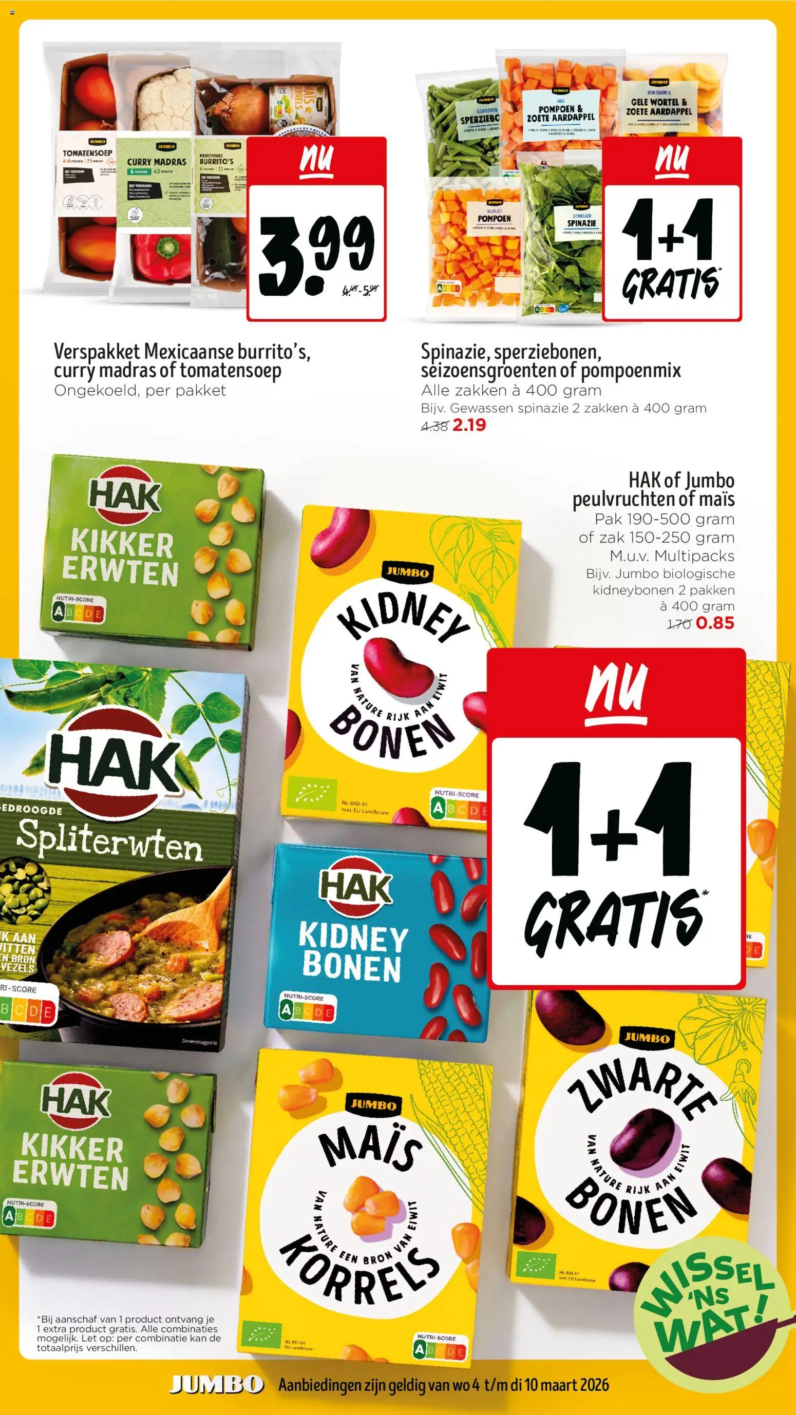 {H1} | Pagina: 7 | Producten: Spinazie, Zoete Aardappel, Kan, Maïs