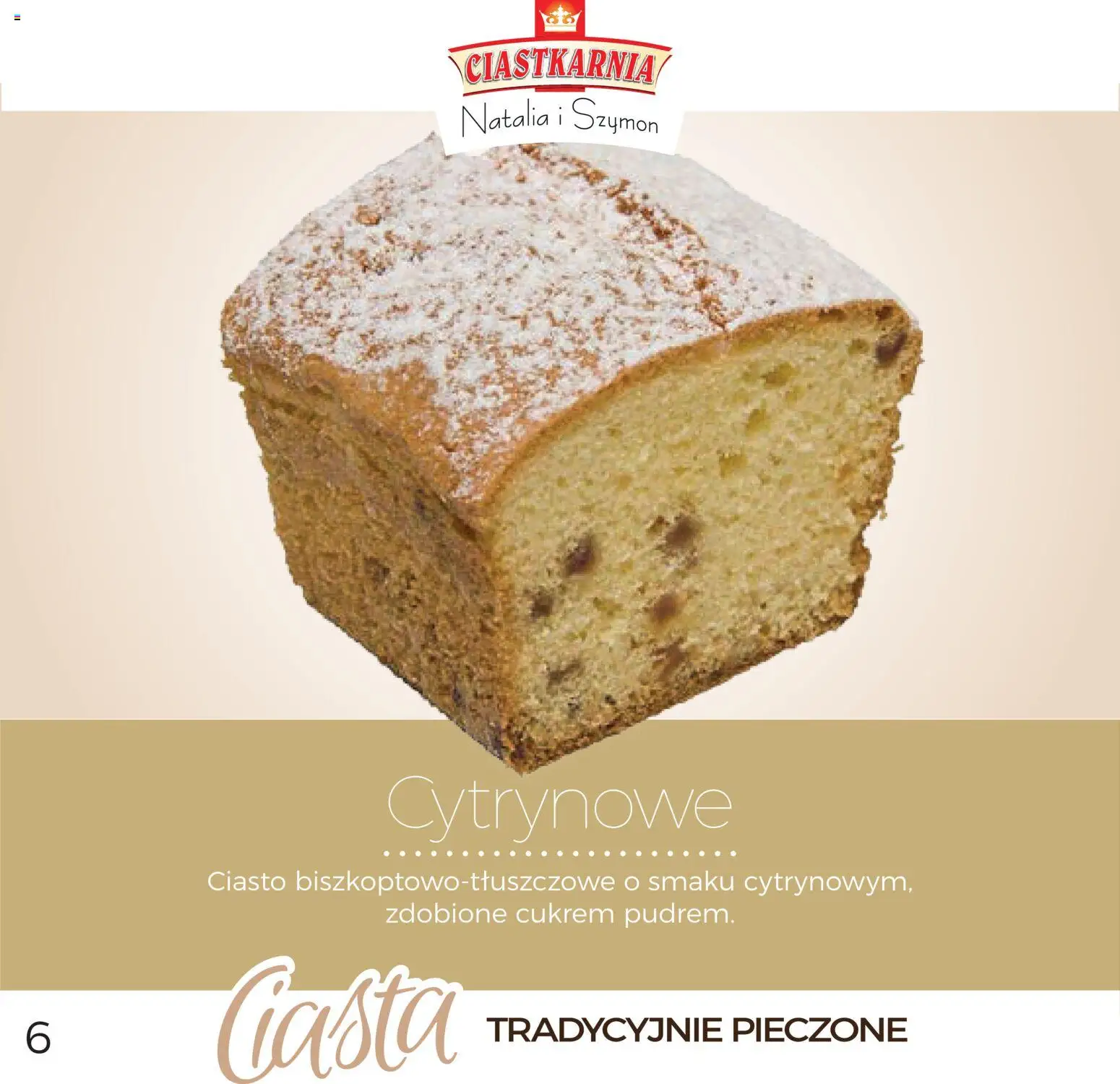 Topaz Gazetka - Ciasta  od 01.12.2025 | Strona: 6 | Produkty: Ciasto
