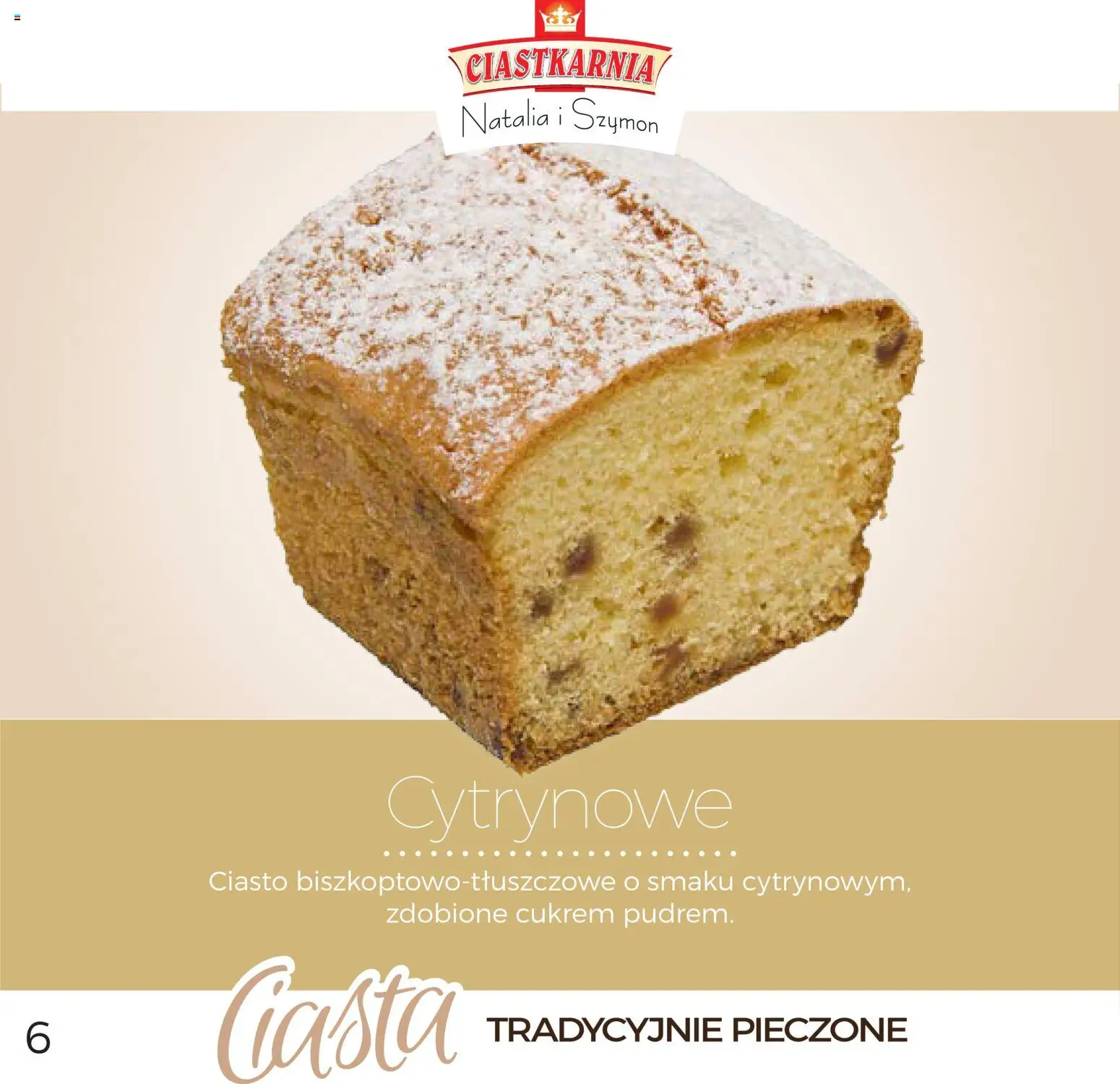 Topaz Gazetka - Ciasta  od 01.12.2025 | Strona: 6 | Produkty: Ciasto