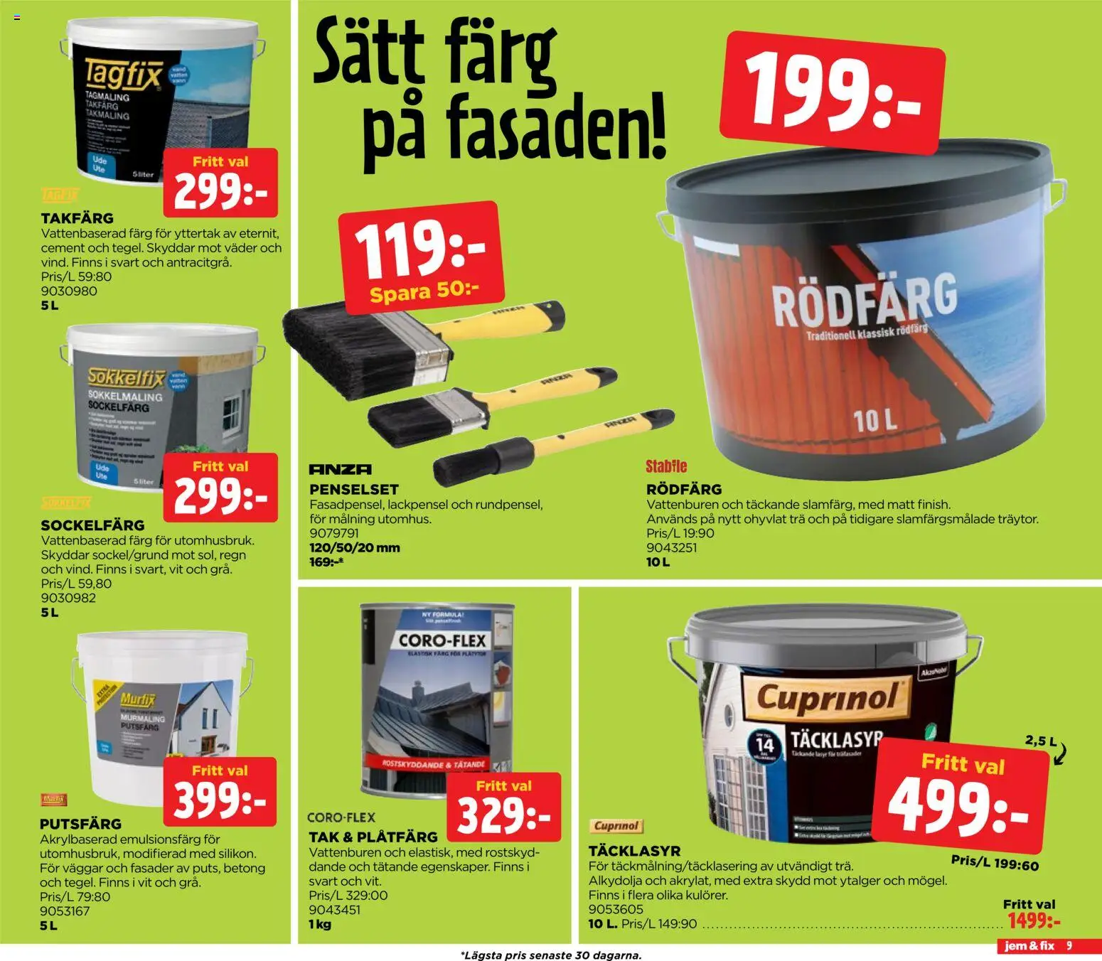 Jem & Fix reklamblad aktuell från 24.04.2026 | Sida: 9