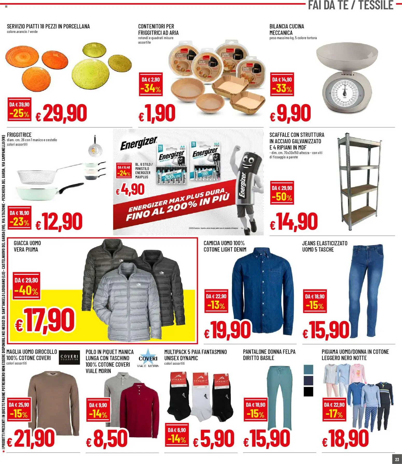 Volantino Galassia del 02.03.2026 | Pagina: 23 | Prodotti: Camicia, Giacca, Scaffale, Bilancia