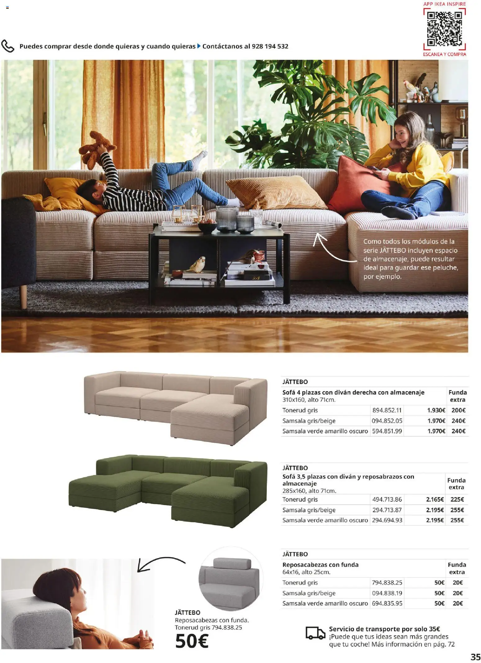 Catálogo IKEA Sofás │ válido desde el 02.12.2025 | Página: 35 | Productos: Funda, Almacenaje, Sofá