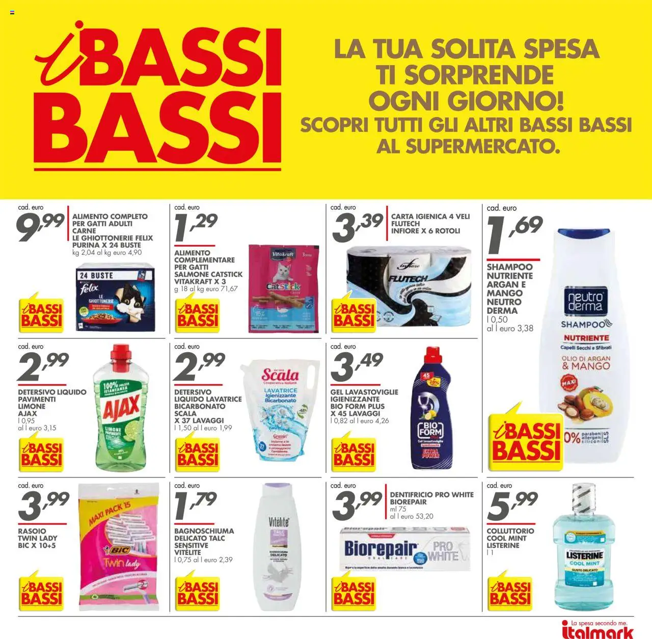 Volantino Italmark del 20.08.2025 | Pagina: 23 | Prodotti: Carta igienica, Dentifricio, Limone, Lavatrice