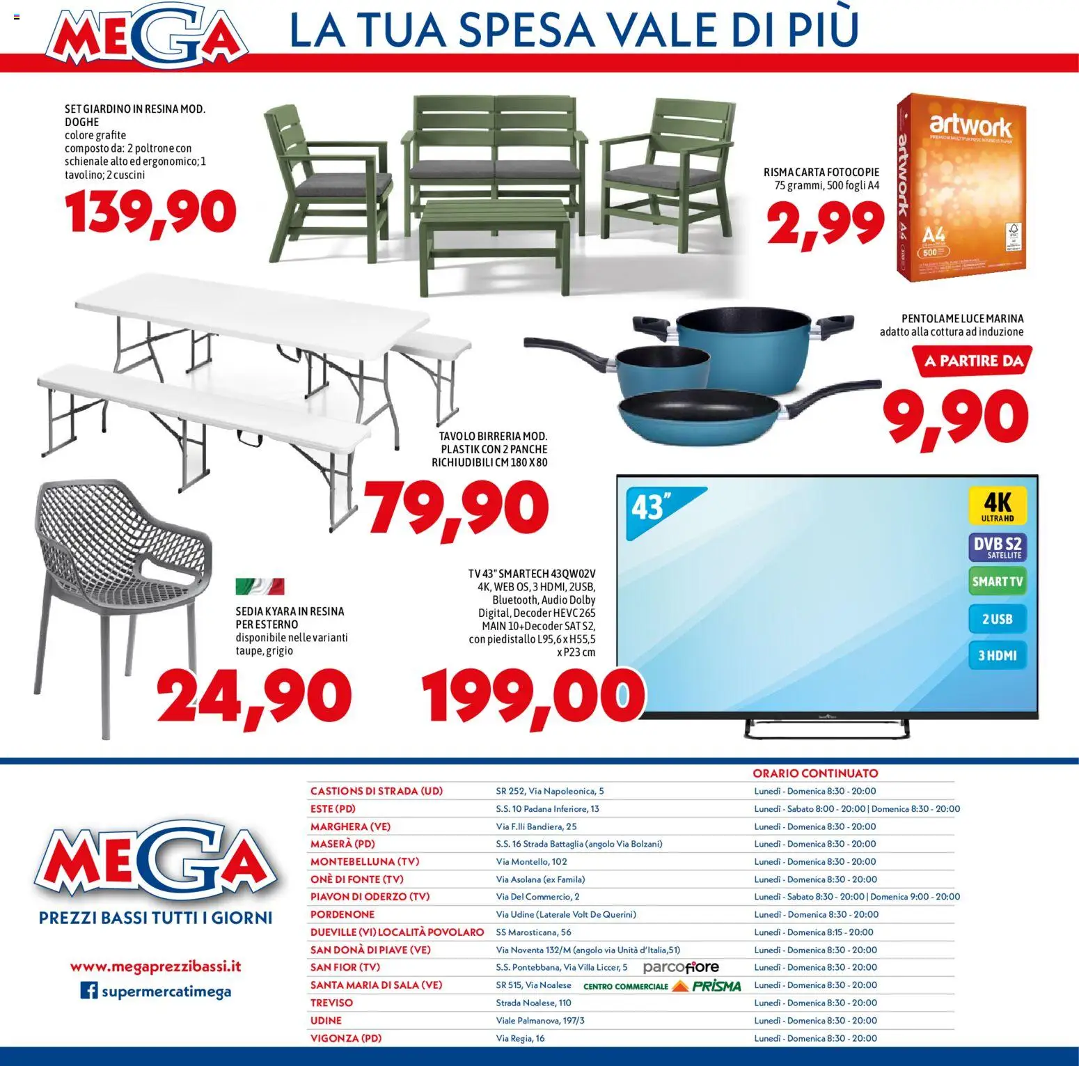Volantino Mega del 23.04.2026 | Pagina: 12 | Prodotti: Decoder, TV, Audio, USB