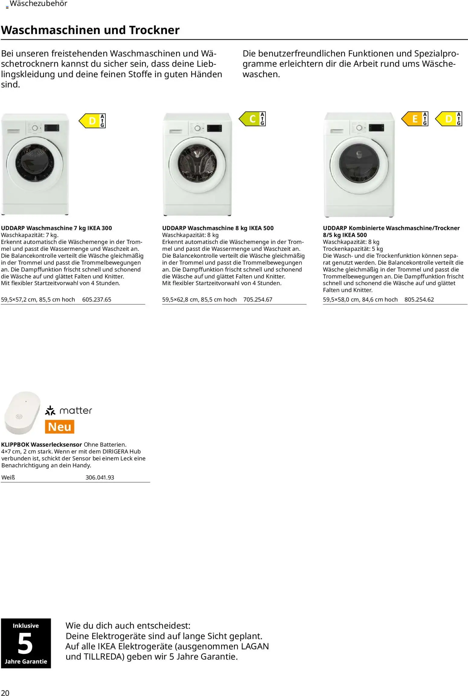 Ikea Hauswirtschaftsraum – gültig ab 01.04.2025 | Seite: 20 | Produkte: Trockner, Waschmaschine