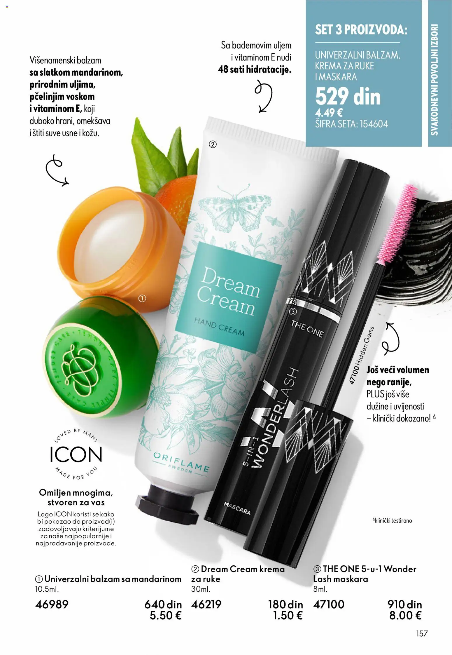 Oriflame katalog - važi od 31.12.2025 | Strana: 157 | Proizvode: Maskara, Balzam, Krema, Krema za ruke
